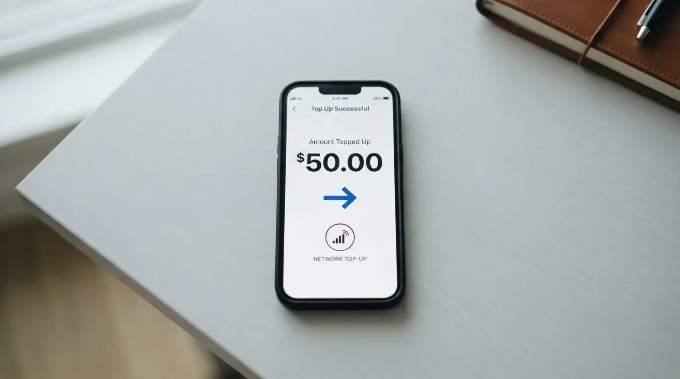 A phone showing a stablecoin transfer screen