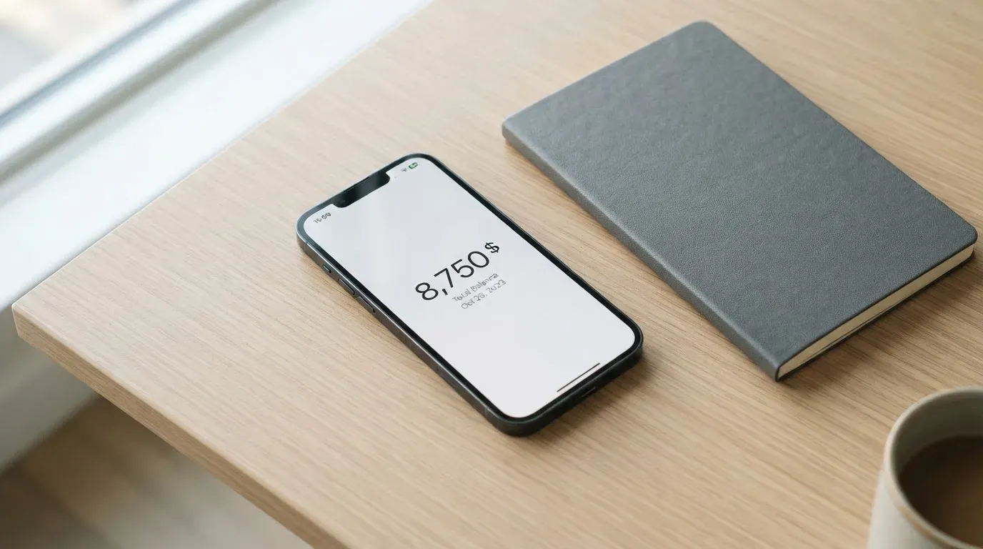 A phone showing a stablecoin transfer screen