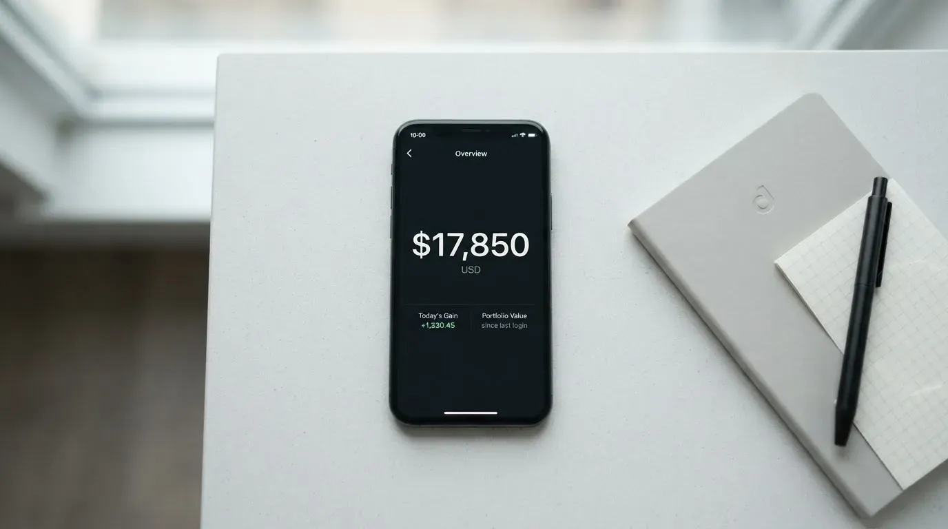 A phone showing a stablecoin transfer screen