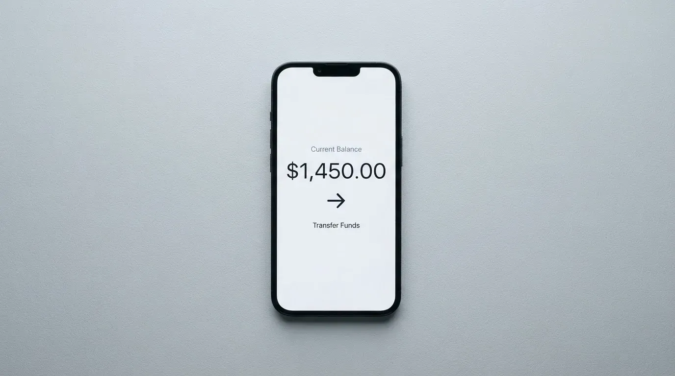 A phone showing a stablecoin transfer screen
