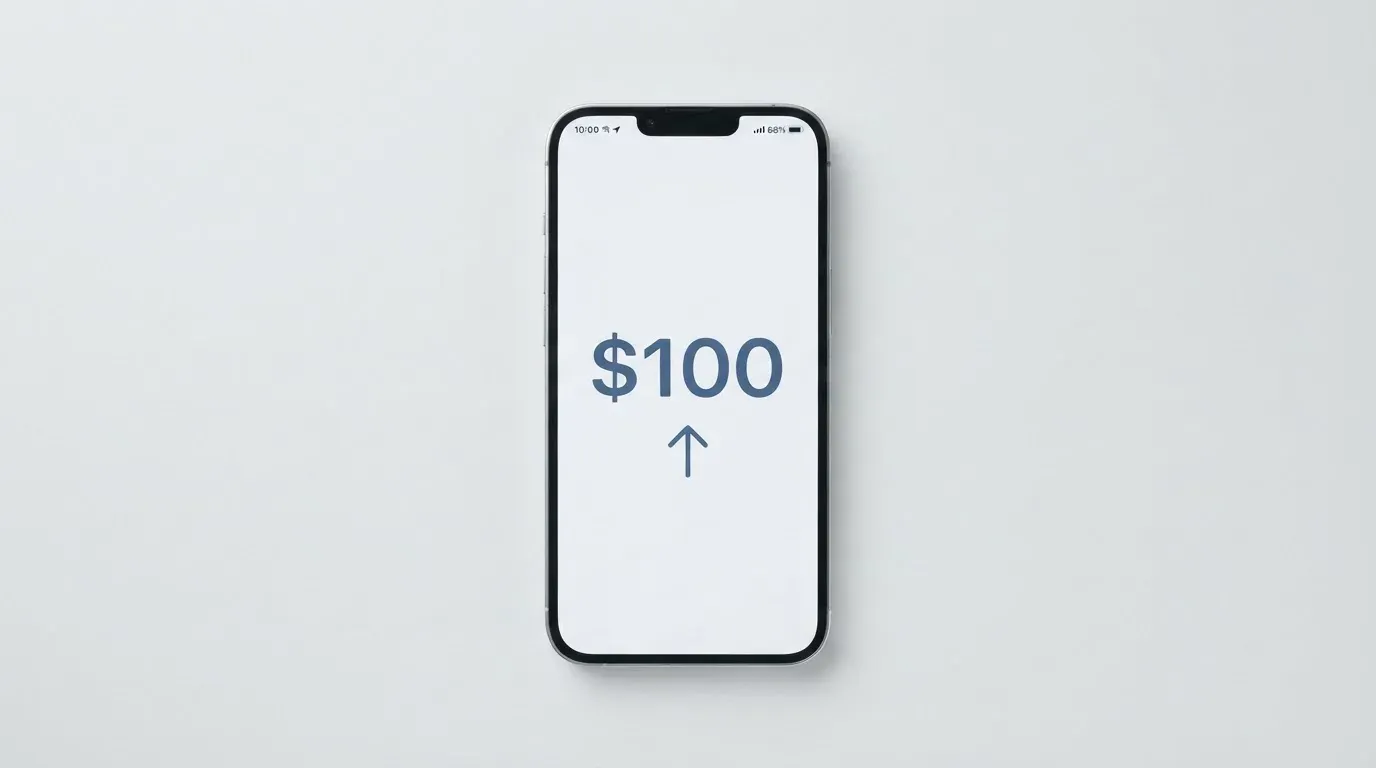A phone showing a stablecoin transfer screen