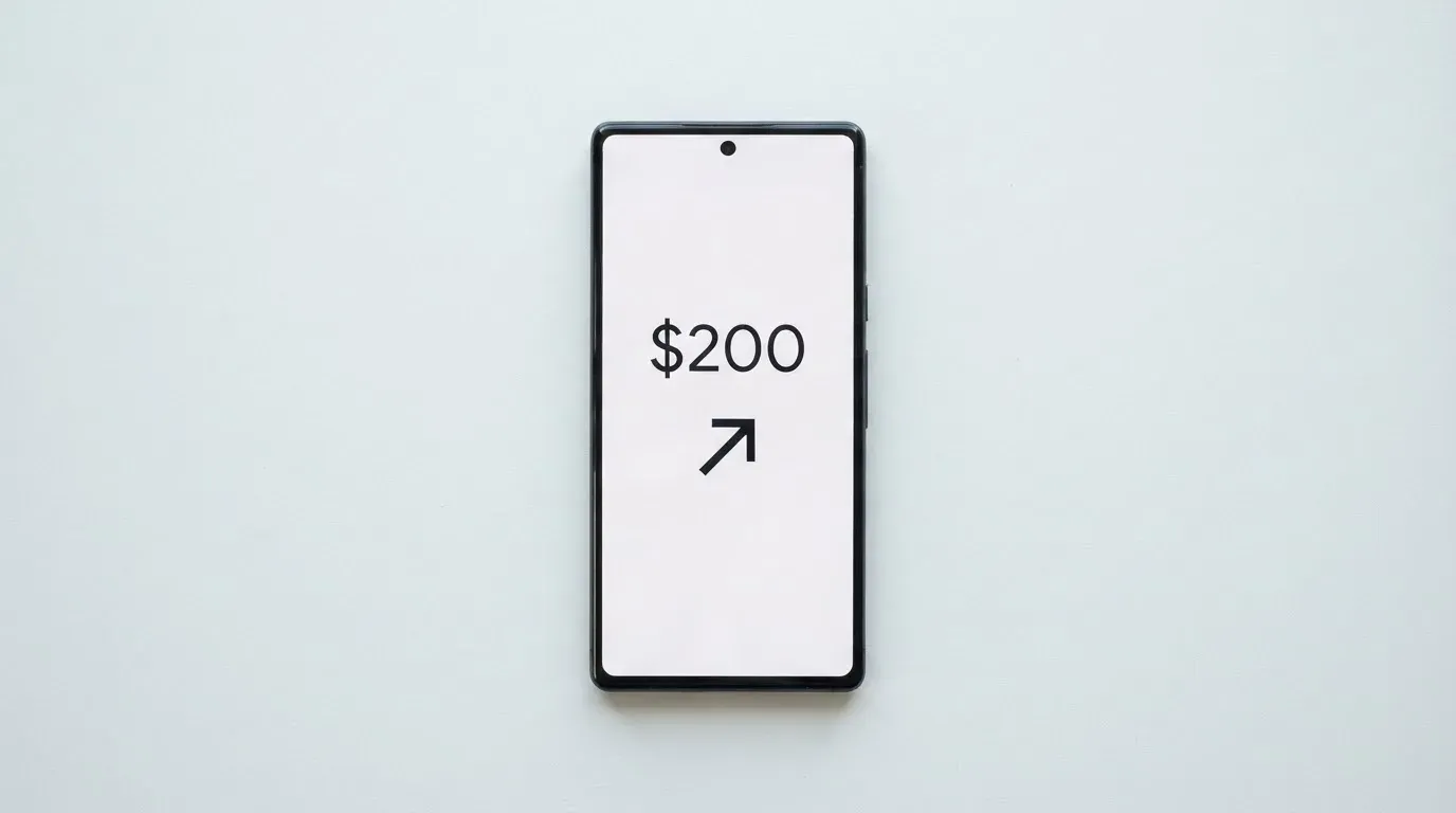 A phone showing a stablecoin transfer screen